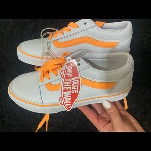 Orange and white limited edition vans (perfect for Univ of TENNESSEE )